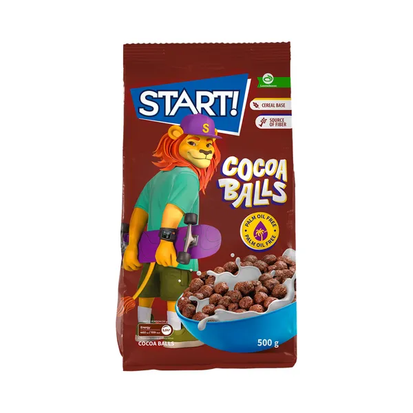 Šokolaadimaitselised pallikesed, START, 500 g