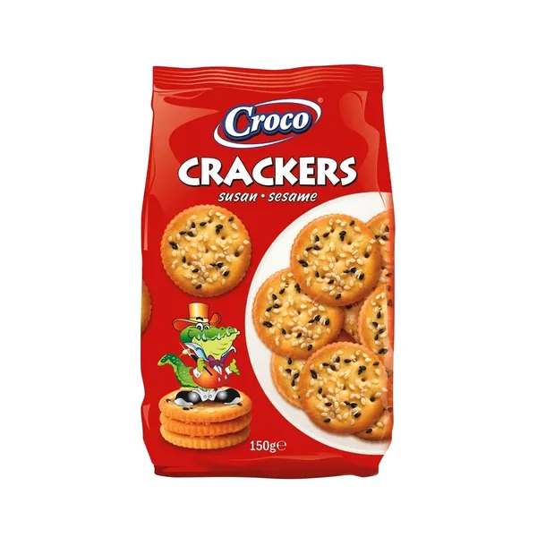 Soolakreekerid MIX seesami- ja mooniseemnetega, CROCO, 150 g