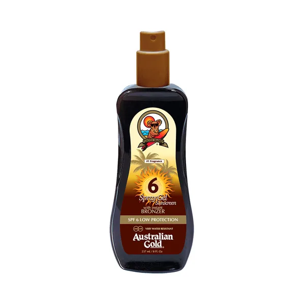 Spray Gel+Bronzer SPF6, AUSTRALIAN GOLD, 237 ml