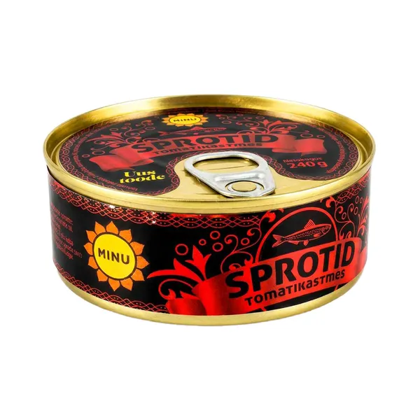 Sprotid tomatikastmes EO, MINU, 240 g