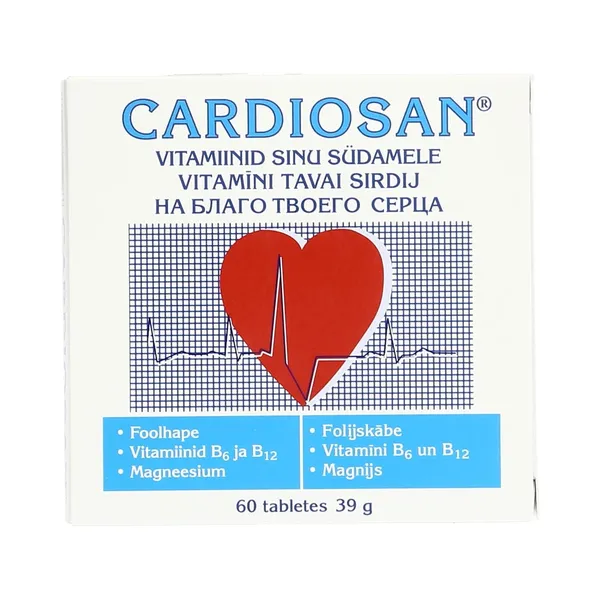 Südame tabletid N60, CARDIOSAN, 39 g
