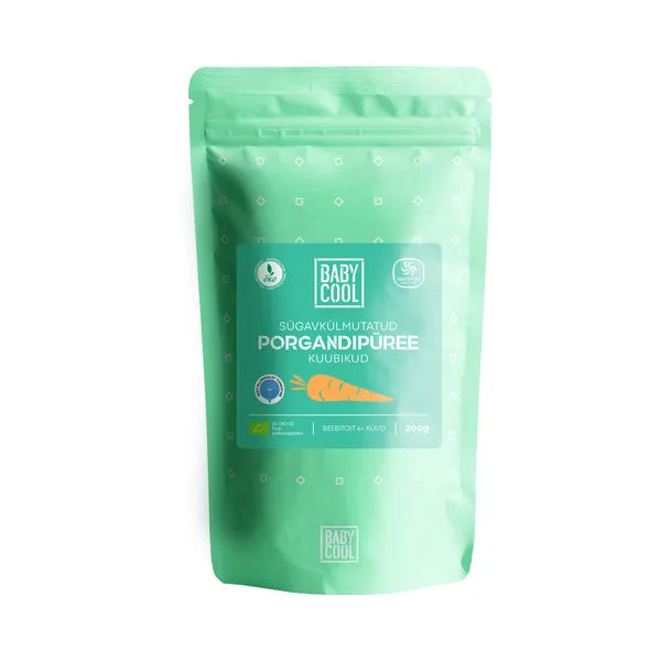 Sügavkülmutatud porgandipüree kuubikud, BABYCOOL, 200 g