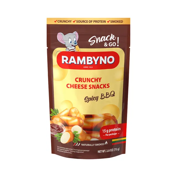 Suitsutatud juustusnäkk BBQ ja tšillipipraga chipotle, RAMBYNO, 75 g