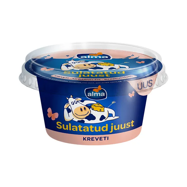 Sulatatud juust kreveti, ALMA, 200 g
