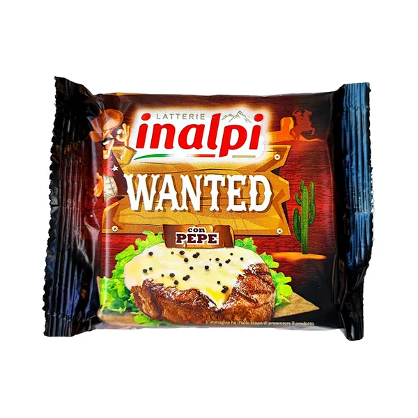Sulatatud juustu viilud musta pipraga, INALPI, 150 g