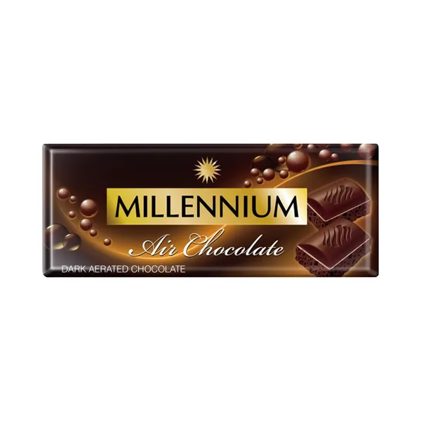 Suur õhuline tume šokolaad, MILLENNIUM, 85 g