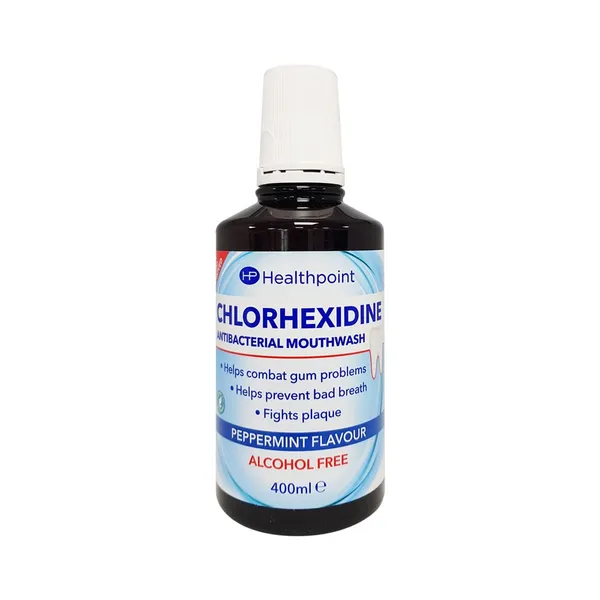 Suuvesi kloorheksidiiniga antibakteriaalne, alkoholivaba, HEALTHPOINT, 400ml