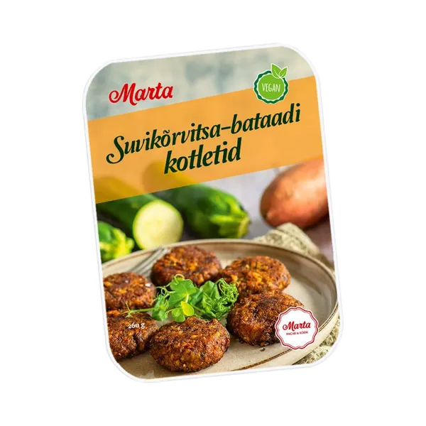 Suvikõrvitsa-bataadikotletid, MARTA KULINAARIA, 260 g