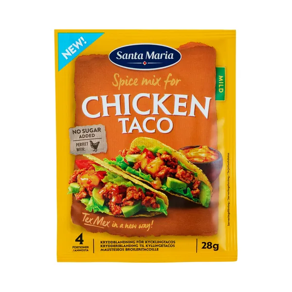 Taco maitseainesegu kanale, SANTA MARIA, 28 g,