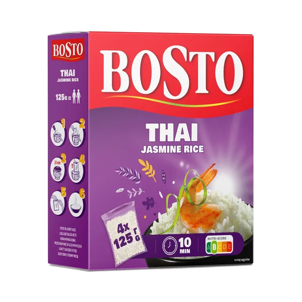 Tai jasmiiniriis 4 x 125 g, BOSTO, 500 g
