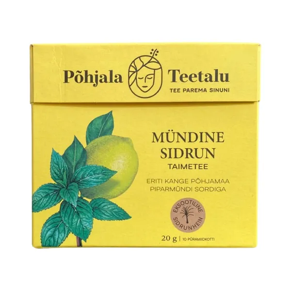 Taimetee Mündine Sidrun, püramiid kotis 10pk, PÕHJALA TEETALU, 20 g