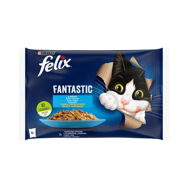 Täissööt. Fantastic kiisueine kalavalik, FELIX, 340g