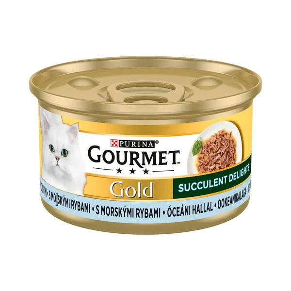 Täissööt. Kassikonserv kalaga, GOURMET GOLD, 85g