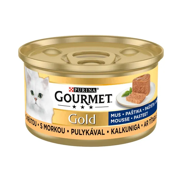 Täissööt. Kassikonserv kalkunipasteet, GOURMET GOLD, 85g