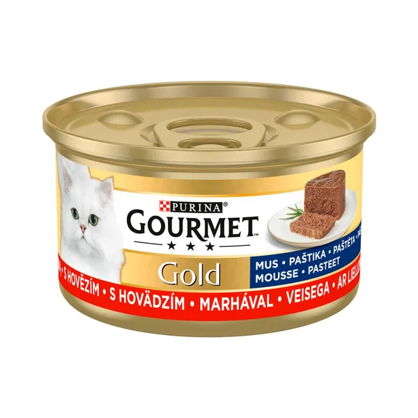 Täissööt. Kassikonserv loomalihapasteet, GOURMET GOLD, 85g