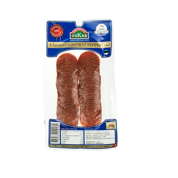Täissuitsuvorst Pepperoni, OSKAR, 80 g