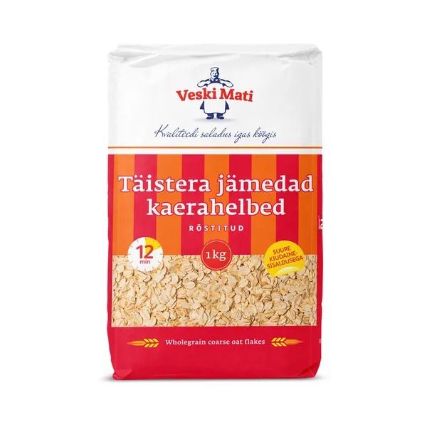 Täistera jämedad kaerahelbed, VESKI MATI, 1 kg