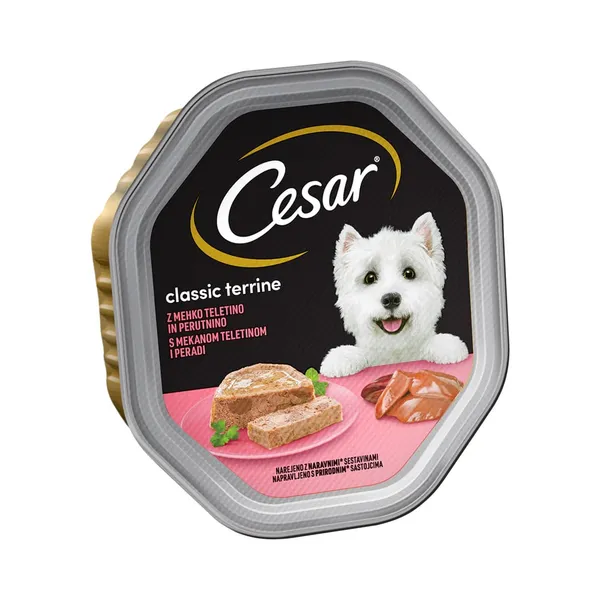 Täistoit. Eine koerale vasika ja kodulinnulihaga, CESAR, 150g