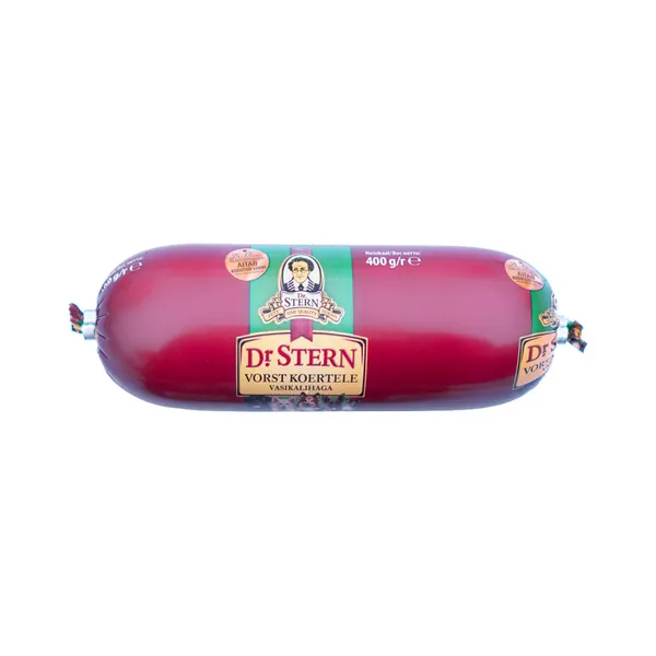 Täistoit koerale, vorst vasikalihast, DR.STERN, 400g