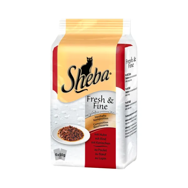 Täistoit.Kiisueine Mini Lihavalik, SHEBA, 300g