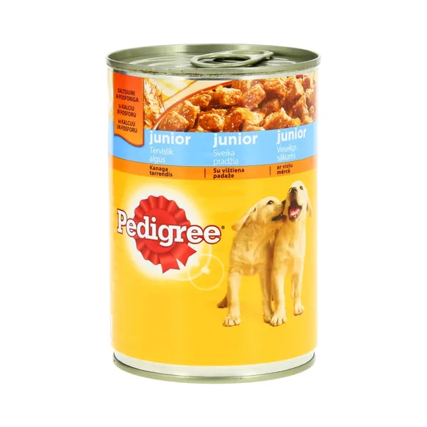 Täistoit.Konserv kutsikatele kanaga tarrendis, PEDIGREE, 400g