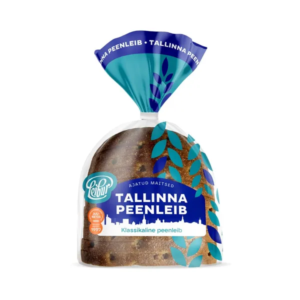 Tallinna peenleib viilutatud, LEIBUR, 490 g