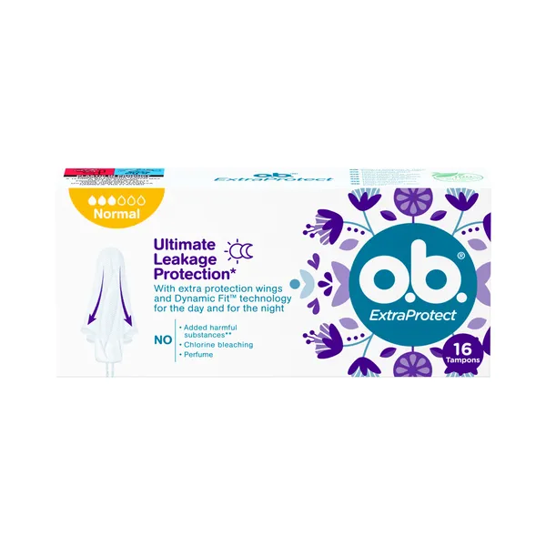 Tampoon Extra Protect normal, O.B., 16 tk