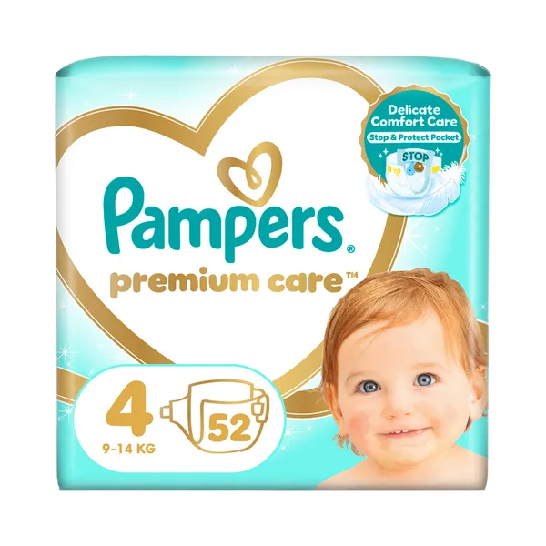 Tavamähkmed Premium Care Maxi 4, PAMPERS, 9-14 kg/52 tk