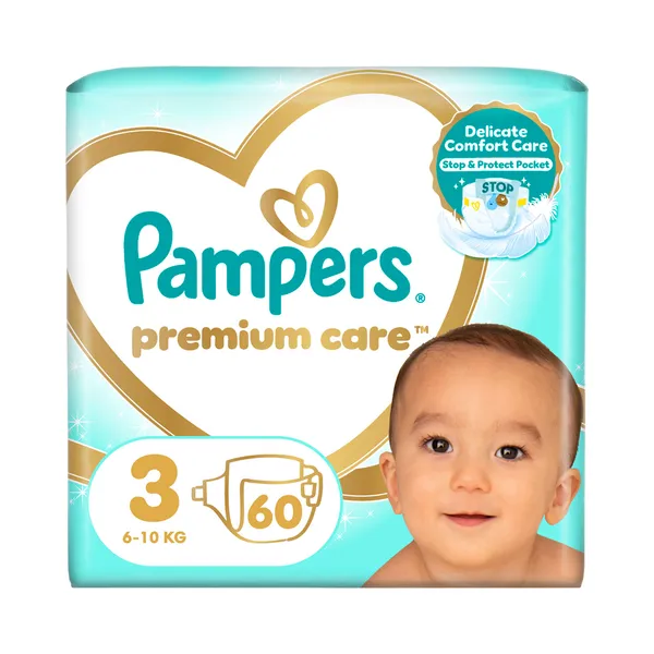 Tavamähkmed Premium Care Midi 3, PAMPERS, 6-10 kg/60 tk