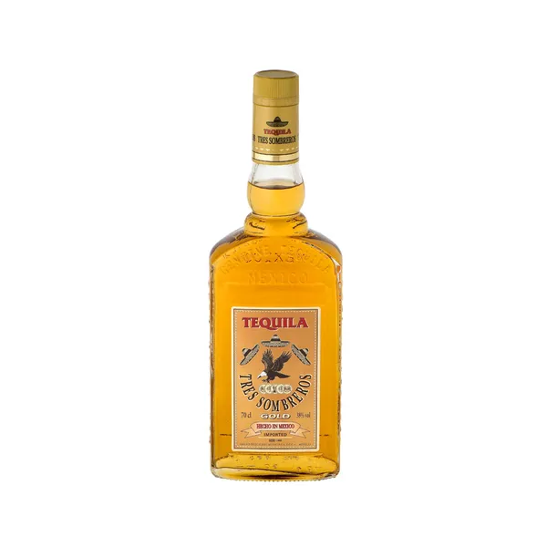 Piiritusjook BEVELAND Tequila Tres Sombreros Gold, 38%vol, 0,7L,R18/128923/21