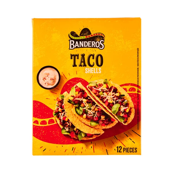 Tex Mex taco shells, BANDEROS, 135 g