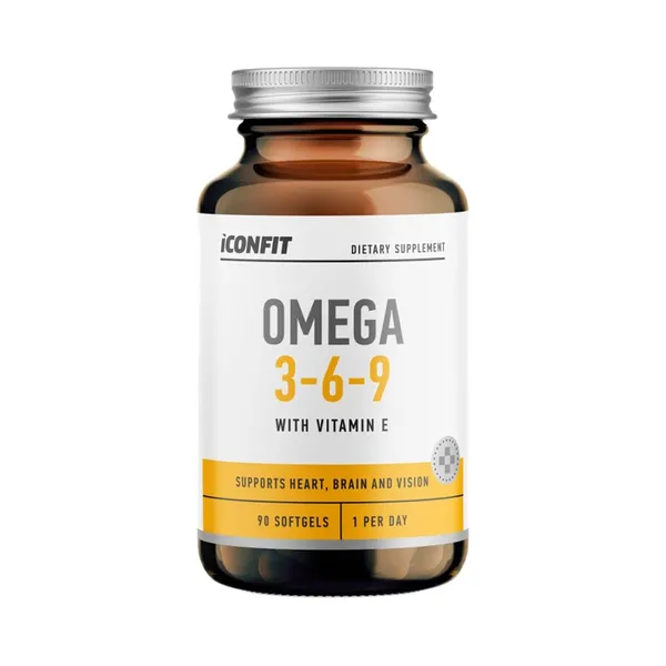 Toidulisand Omega 3-6-9, 1000 mg, N90, ICONFIT, 90 g