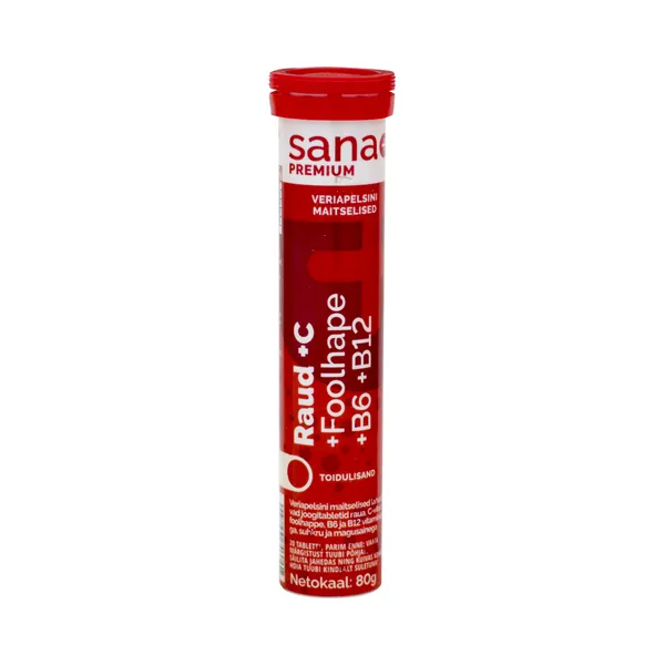 Toidulisand raud + C-vitamiin, SANA+, 80 g