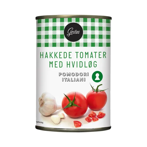 Tomatid küüslauguga, tükeldatud, GESTUS, 400 g