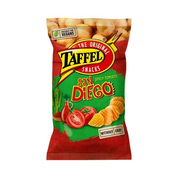 Tomatimaitselised San Diego kartulilaastud, TAFFEL, 180g