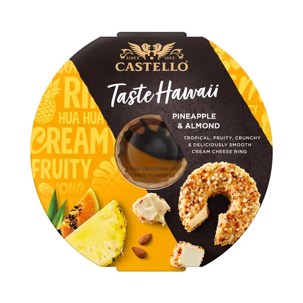Toorjuust ananassi ja mandliga, CASTELLO, 125 g