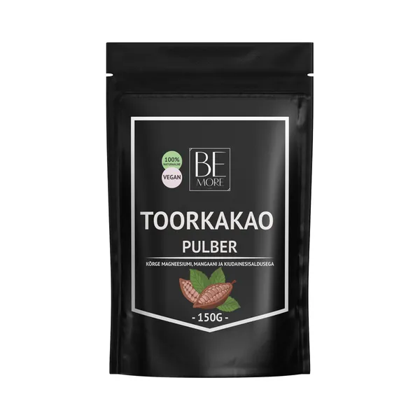 Toorkakao pulber, BE MORE, 150 g