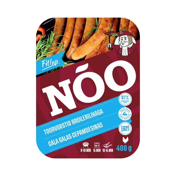 Toorvorstid kanalihaga Fitlap, NÕO, 400 g