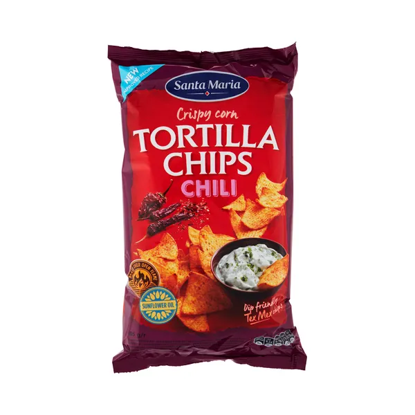 Tortilla krõpsud tšilli, SANTA MARIA, 185 g