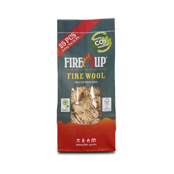 Tulesüütaja CO2 WoodWool, FIRE-UP, 25 tk