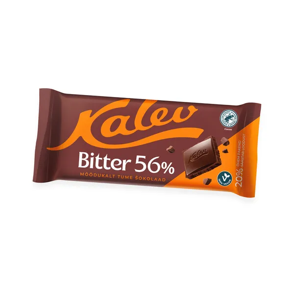 Tume šokolaad Bitter 56%, KALEV, 100 g