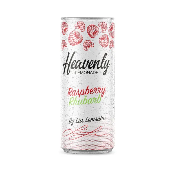Vaarika-rabarberi maitseline karboniseeritud limonaad, HEAVENLY, 330 ml
