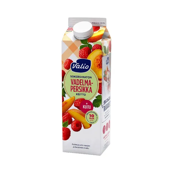 Vaarika-virsiku kissell kiudaine ja magusainetega, VALIO, 1 kg