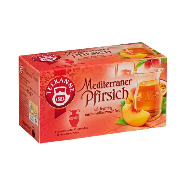 Vahemere virsiku puuviljatee niidiga kotis 20pk, TEEKANNE, 50 g