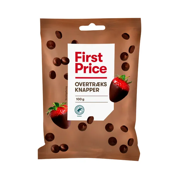 Vähendatud rasvasisaldusega kakaonööbid, FIRST PRICE, 100 g