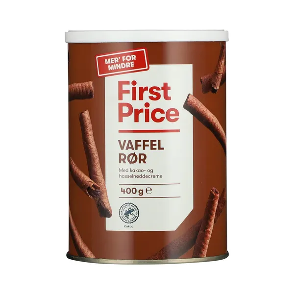 Vahvlitorud sarapuupähklitega, FIRST PRICE, 400 g