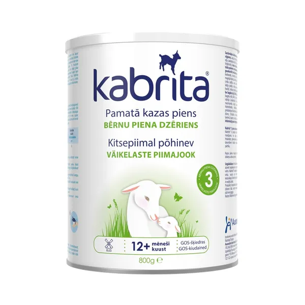 Väikelaste piimasegu kitsepiimaga nr.3, KABRITA, 800 g