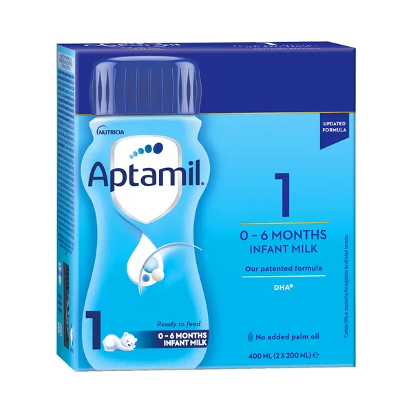 Valmis piimasegu Aptamil nr1 0+, APTAMIL, 2x200 ml