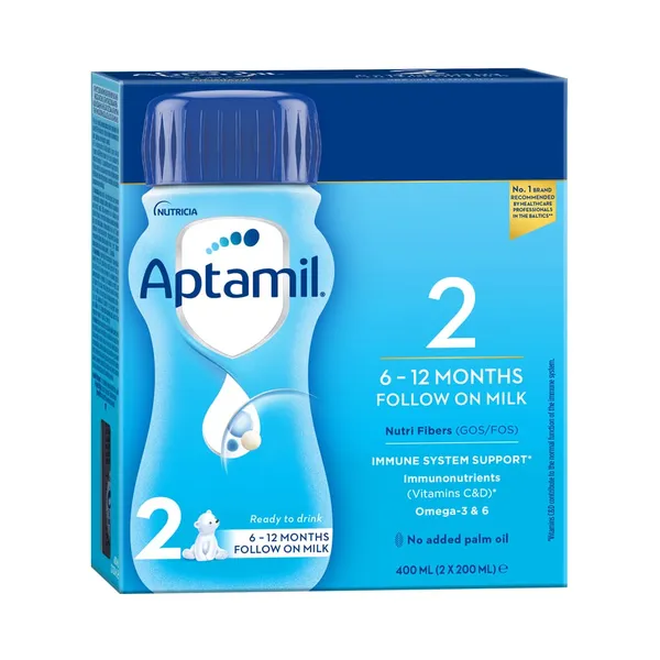 Valmis piimasegu Aptamil nr2 6+, APTAMIL, 2x200 ml
