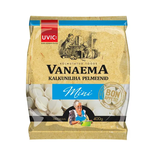 Vanaema Külmutatud pelmeenid kalkuniga, UVIC, 400 g